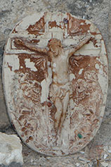 Абхазия. Новый Афон. Крест над входом в часовню, выстроенную в храме Пресвятой Богородицы Новоафонскими монахами