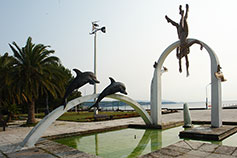 Абхазия. Пицунда. Скульптурная композиция «Море»