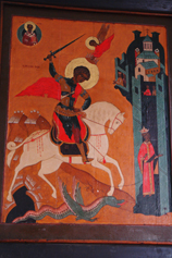 Абхазия. Сухуми. Икона Георгия Победоносца в кафедральном соборе Благовещения Пресвятой Богородицы